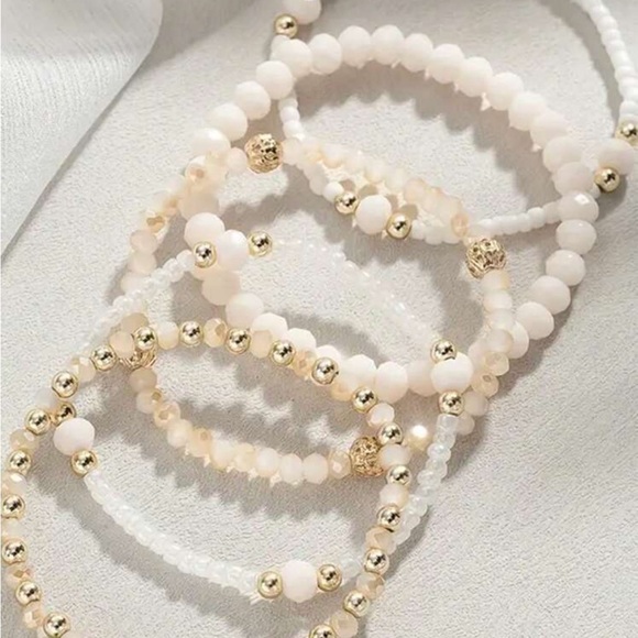 5 Piece Beaded Bracelet Set — Kate Spade Crossbody w/ Cardholder Opportunity NWT - Picture 3 of 4